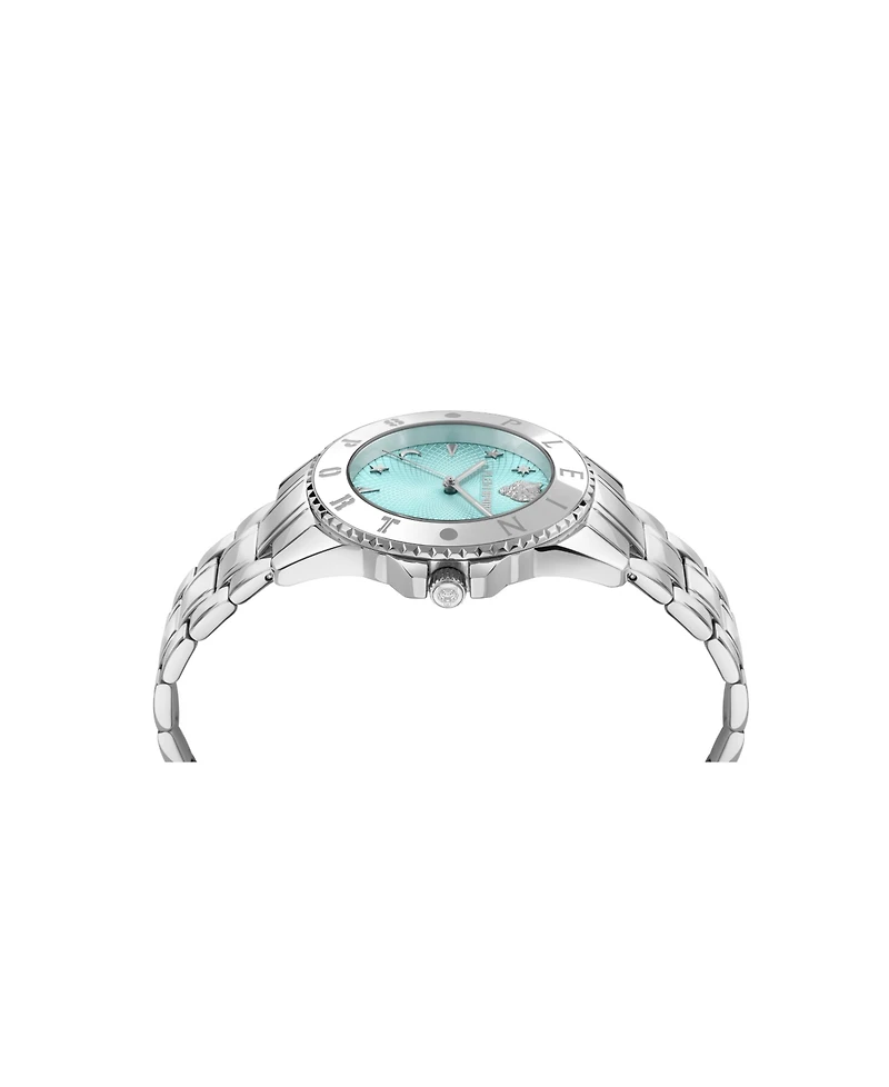 Plein Sport Women's Glam Three Hand Quartz Stainless Steel Bracelet Watch, 40mm