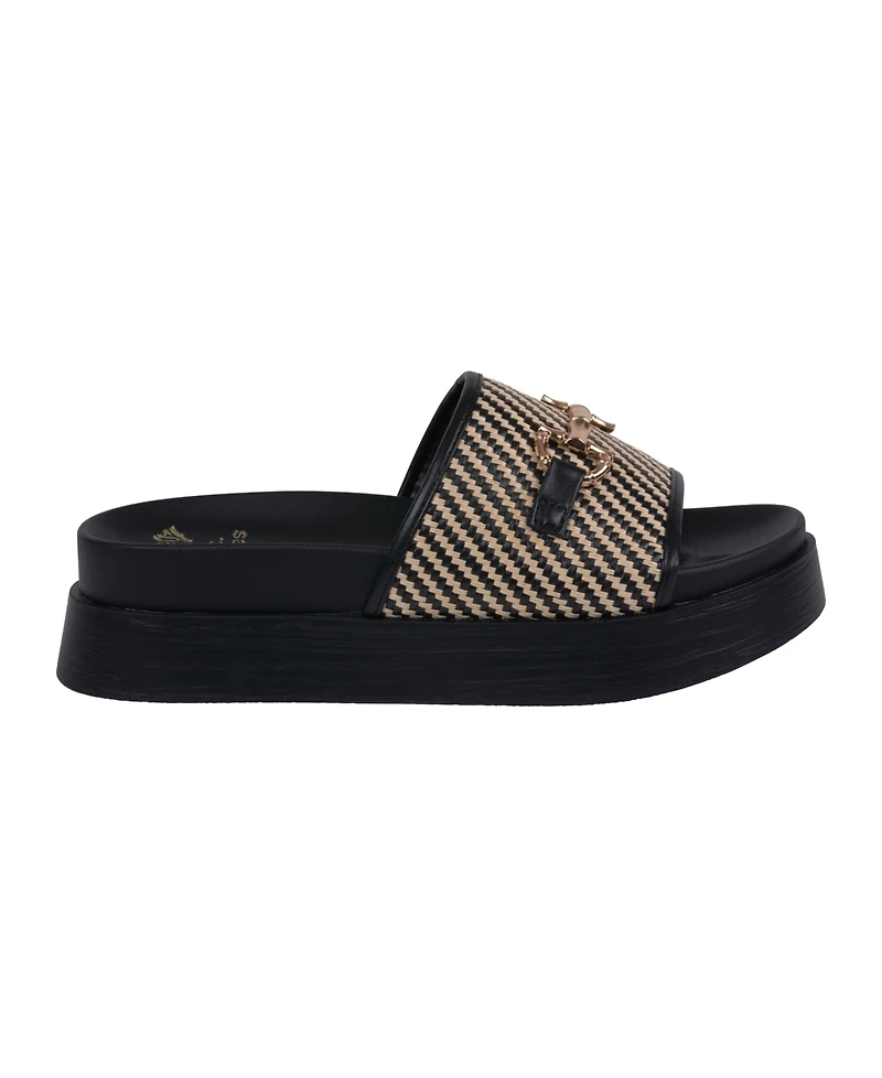 Gc Shoes Women's Sari Woven Platform Wedge Sandals