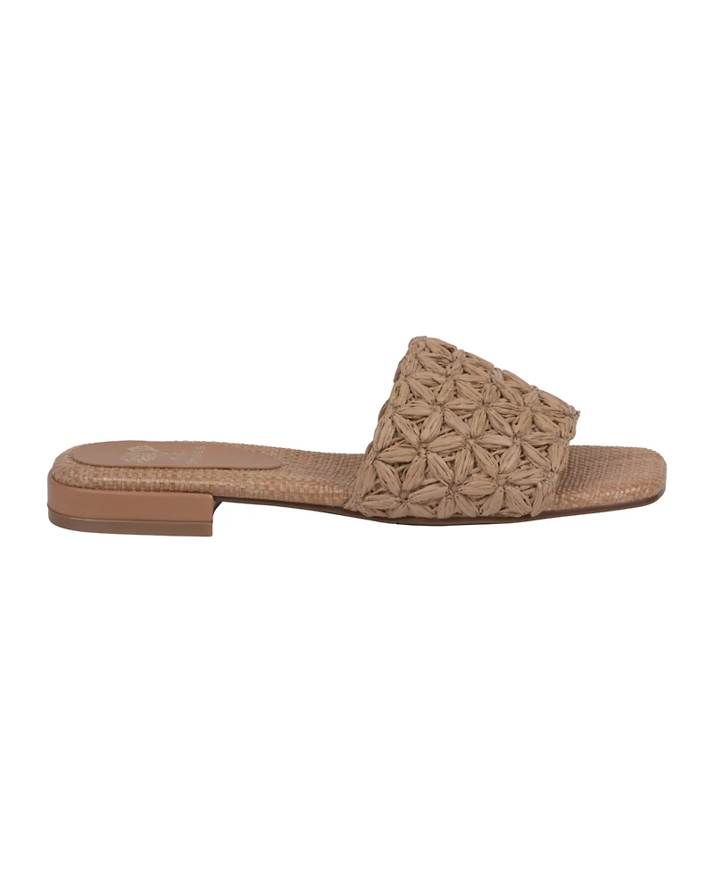 Gc Shoes Women's Kendra Woven Single Band Flat Sandals