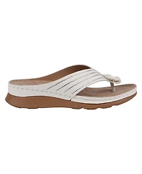 Gc Shoes Women's Amari Flower Thong Flat Sandals