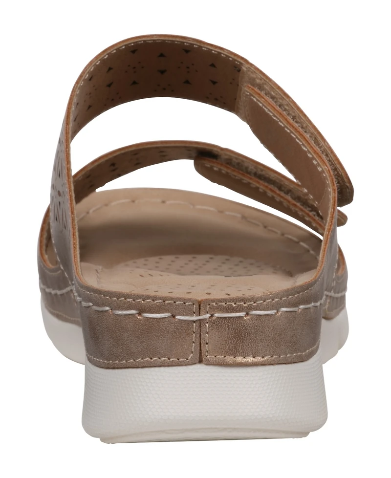Gc Shoes Women's Verna Adjustable Double Strap Footbed Sandals