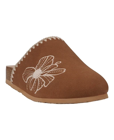 Gc Shoes Women's Jamie Embroidered Slide Footbed Clogs