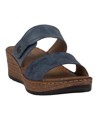 Gc Shoes Women's Meli Slip-On Wedge Sandals
