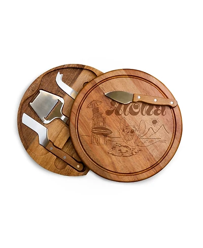 Toscana Disney Lilo Stitch Acacia Circo Cheese Cutting Board and Tools Set