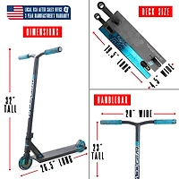 Pro Stunt Scooter for Kids Ages 8 - 12 – Lightweight Durable Trick Scooter for Skatepark and Street – Madd Gear MG3