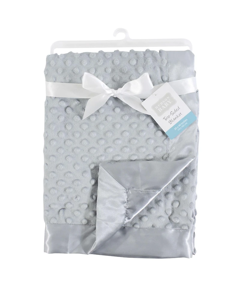 Hudson Baby Infant Plush Mink Blanket, Hedgehog, One Size