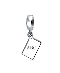 Bling Jewelry Bookkeeper Accountant Math Wiz Calculator Dangle Bead Charm Oxidized .925 Sterling Silver Fits European Bracelet
