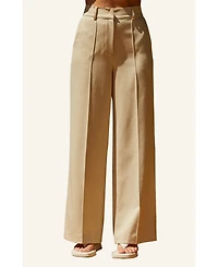 Crescent Women's Jasmine Pleated Trouser Pants