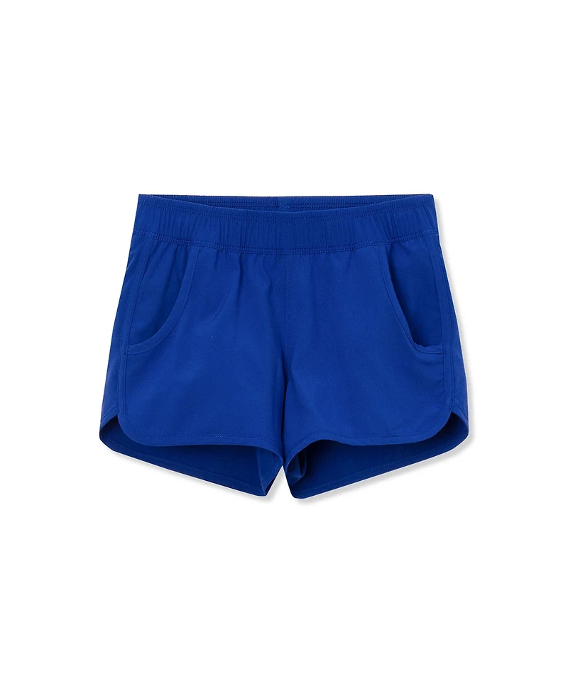 Lands' End Girls Stretch Woven Swimsuit Shorts