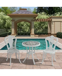 Patio Bistro Set of 3 Outdoor Bistro Set Outdoor Dining Table with 2 Chairs Patio Table and Chair Patio Furniture