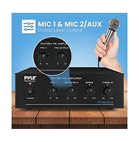 Pyle 60W Power Amplifier with Bluetooth, Fm Radio & Usb - PCM30A
