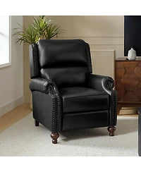 Franco Genuine Leather Manual Recliner