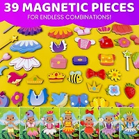 Quokka Magnetic Dress-Up Dolls for Girls Boys with 35 Magnetic Pieces for Kids 3-5