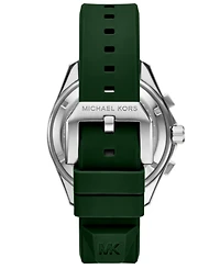Michael Kors Men's Maritime Chronograph Green Silicone Watch, 45mm
