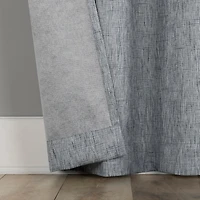 Aldwin Slub Texture Magnetic Closure 100% Blackout Grommet Curtain Panel