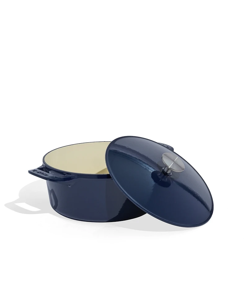 Made Enameled Cast Iron 5.5-Quarts Round Dutch Oven with Lid