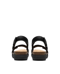 Clarks Collection Women's April Clover Riptape Flat Sandals