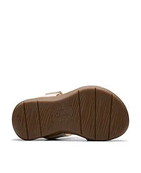 Clarks Collection Women's April Clover Riptape Flat Sandals