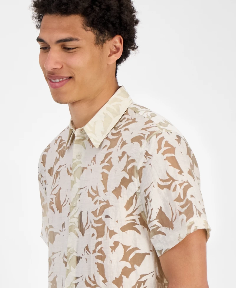 Guess Men's Regular-Fit Devore Floral Shirt