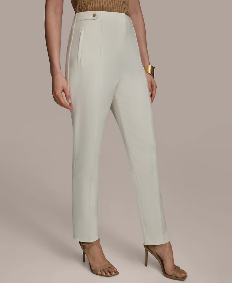 Donna Karan New York Women's High Rise Slim-Leg Pants