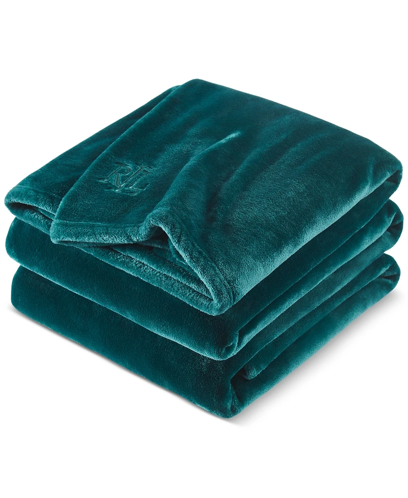 Lauren Ralph Micromink Plush Blanket
