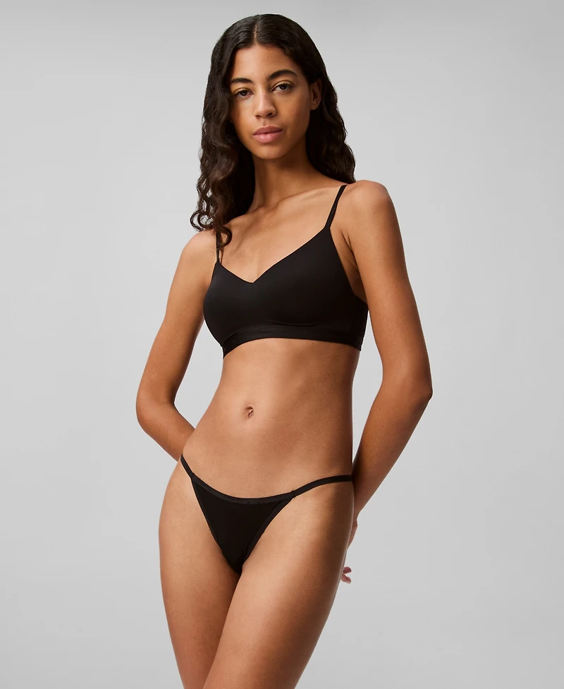Calvin Klein Women's Ideal Micro String Thong Underwear QD5115