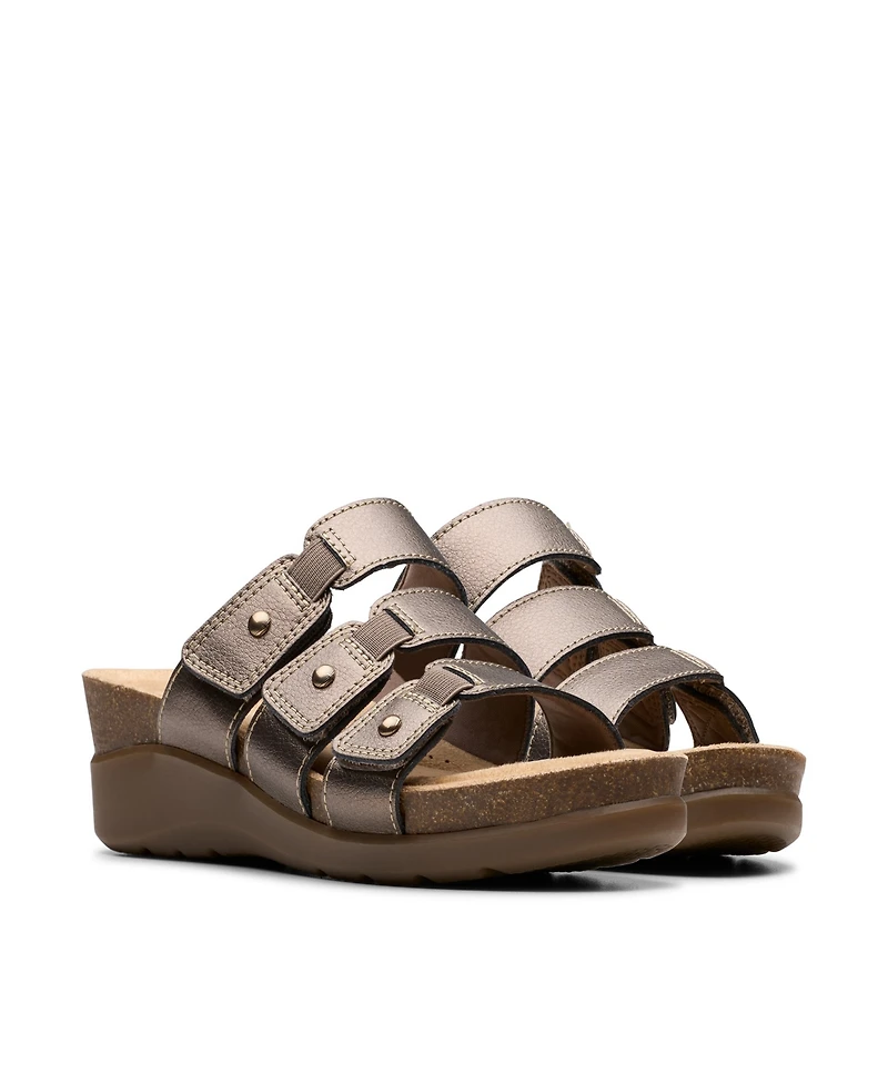 Clarks Collection Women's Calenne Lily Wedge Sandals