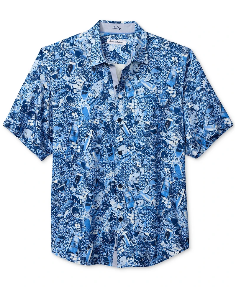 Tommy Bahama Men's Island Mixer Short Sleeve Button-Front Product Print Shirt