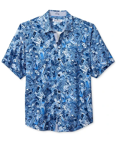 Tommy Bahama Men's Island Mixer Short Sleeve Button-Front Product Print Shirt