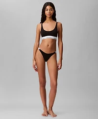 Calvin Klein Women's Modern Logo Dipped String Thong Underwear QD5157