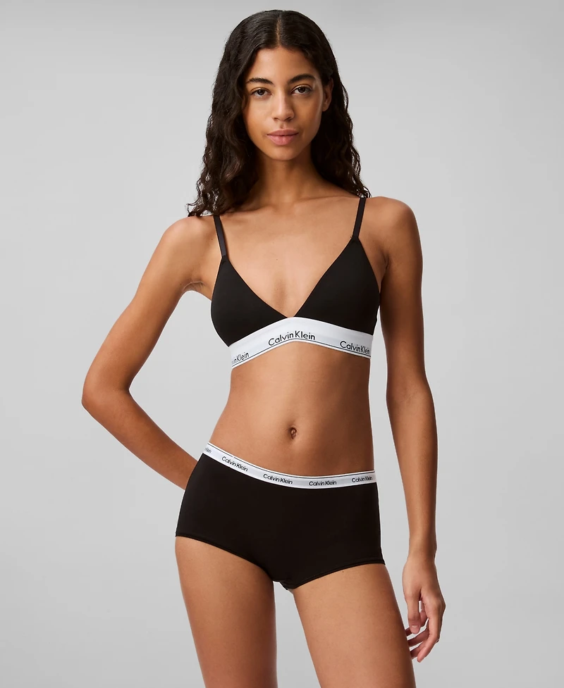Calvin Klein Women's Modern Logo Boyshort Underwear QD5195