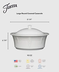 Fiesta 90 oz. Large Covered Casserole