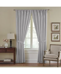Elrene Home Fashions Versailles Faux Silk Blackout Window Curtain