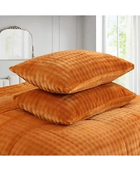 MarCielo Soft Flannel Bubble Comforter Set, 3-Piece Comforter Set – Fluffy Ultra Cozy, Warm, and Plush Bubble Comforter with 2 Pillowcase, Quee