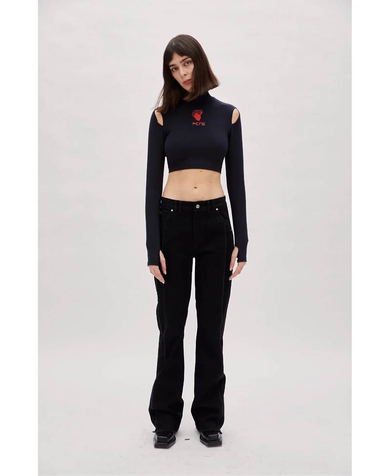Pcfg Women's Flare Denim Pant