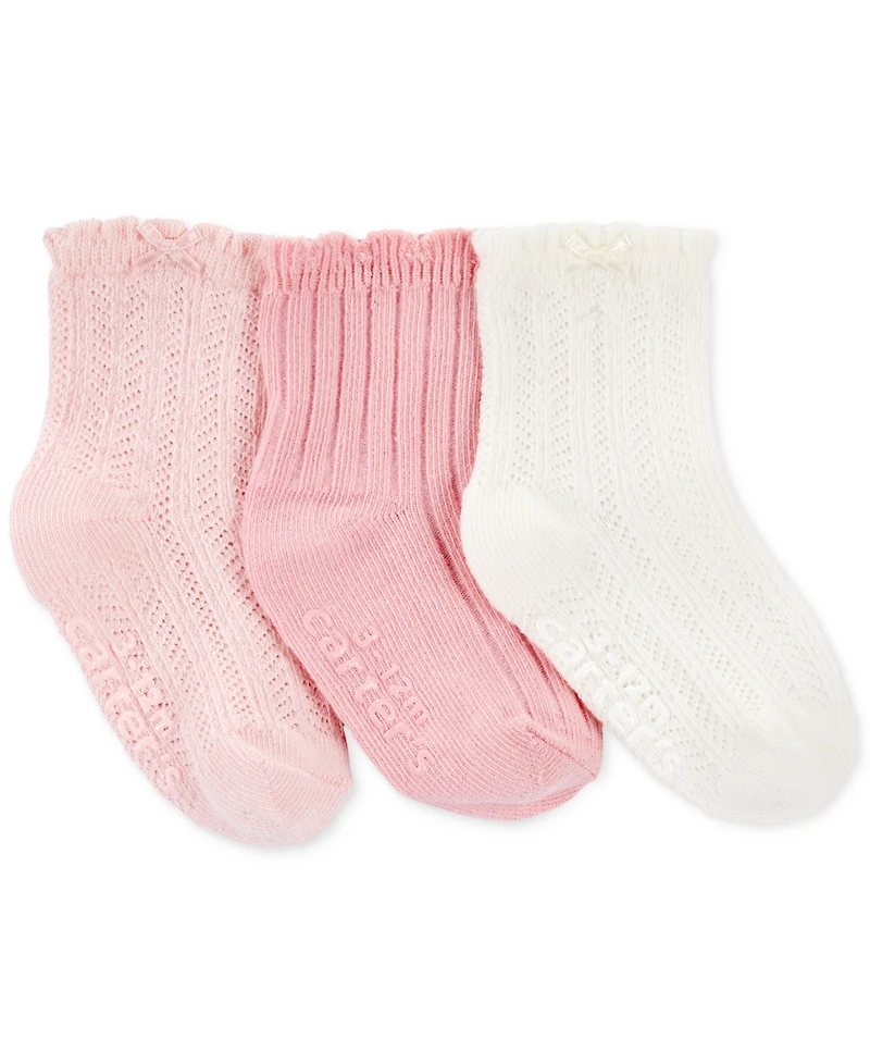 Carter's Baby Girls 3-Pk. Pointelle Socks