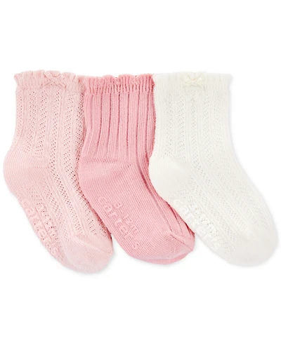 Carter's Baby Girls 3-Pk. Pointelle Socks