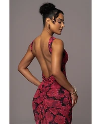Jluxlabel Women's Floral Front And Center Maxi Dress