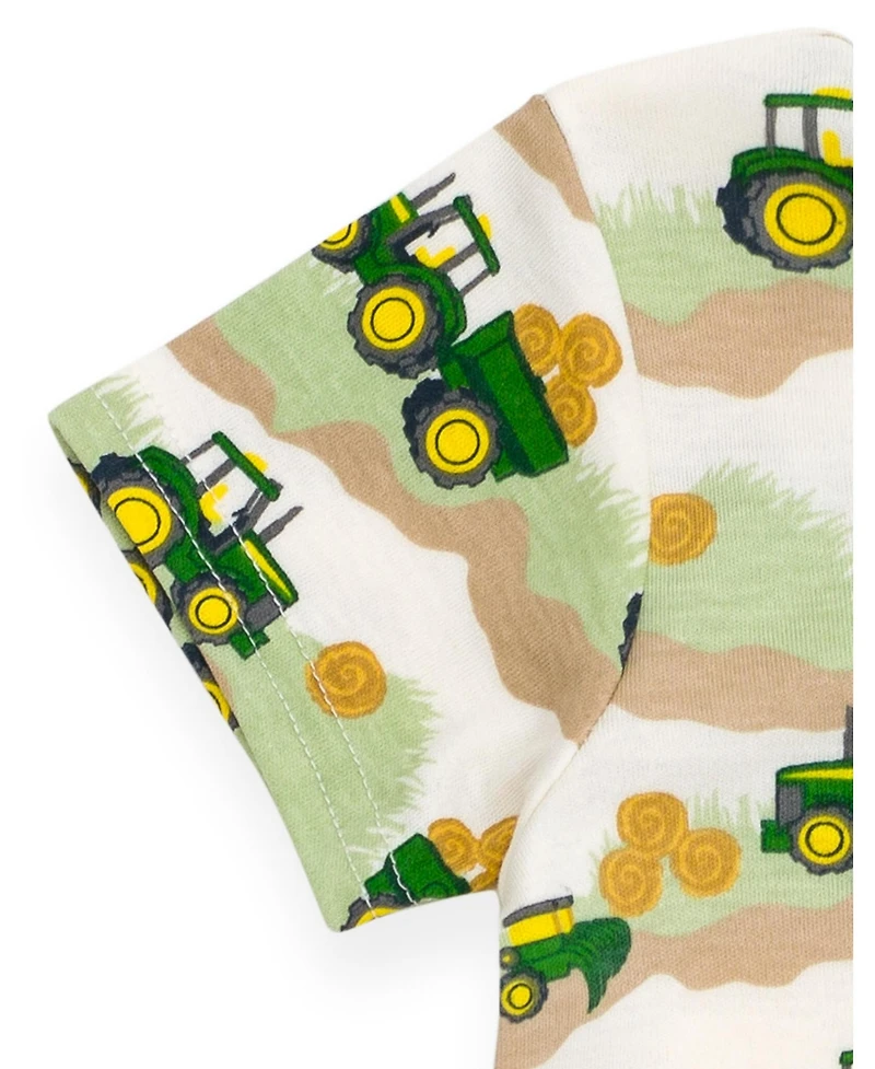 John Deere Baby Boys Henley Romper