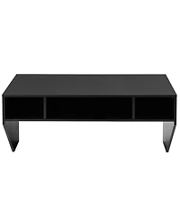 Wall Mounted Floating Sturdy Computer Table with Storage Shelf