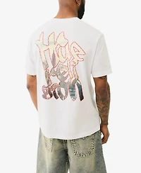 True Religion Men's Short Sleeve Graffiti Puff T-Shirt