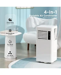 Zafro 10,000 Btu Portable Air Conditioners, with Remote Control, 3 Modes Portable Ac, 2 Wind Speed, Led Display