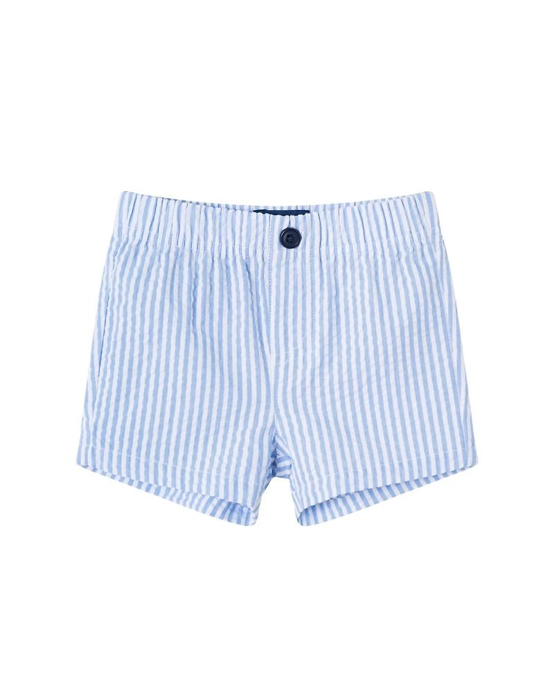 Andy & Evan Baby Boys Chambray Polo and Vest Set