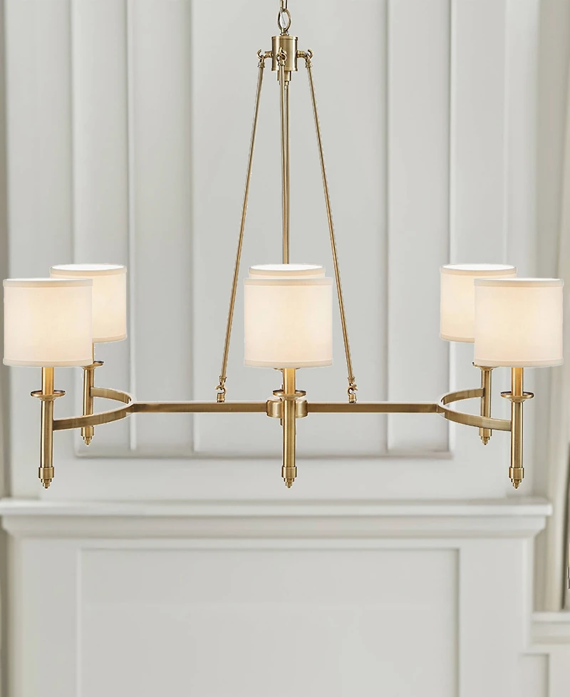 Hampton Hill 39.25" Elegenza 6-light Iron Chandelier