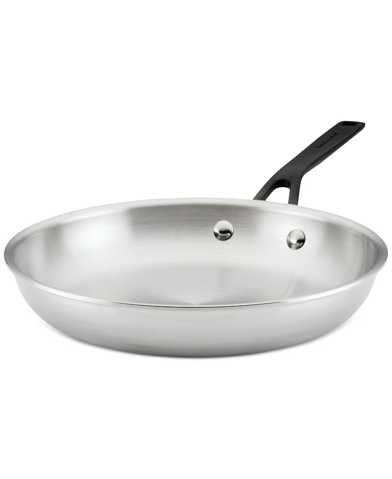 KitchenAid Stainless Steel 5-Ply Clad 10" Open Frypan