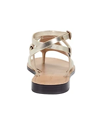Marc Fisher Ltd Women's Lille Ankle Strap Flat Thong Sandals