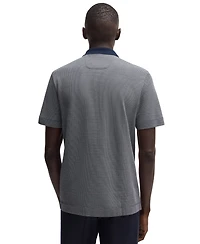 Boss by Hugo Boss Men's Cotton Silk Dot-Pattern Polo Shirt