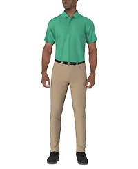 Pga Tour Men's Airflux Solid-Color Mesh Polo Golf Shirt