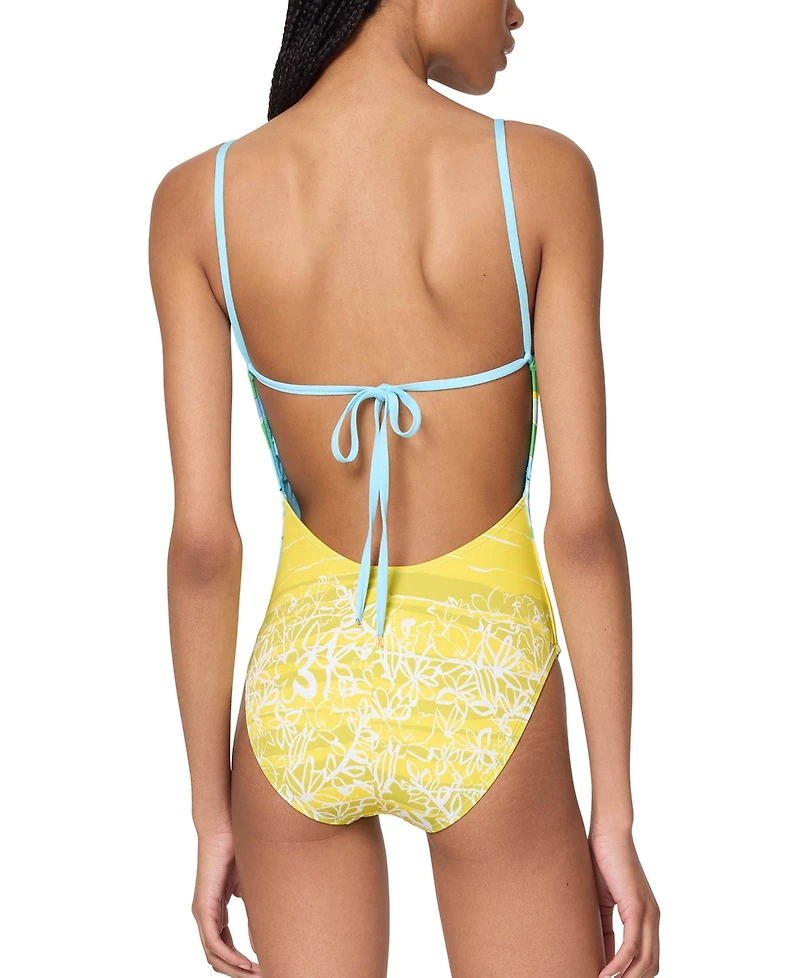 Kate Spade Women's Tie-Back One-Piece Swimsuit