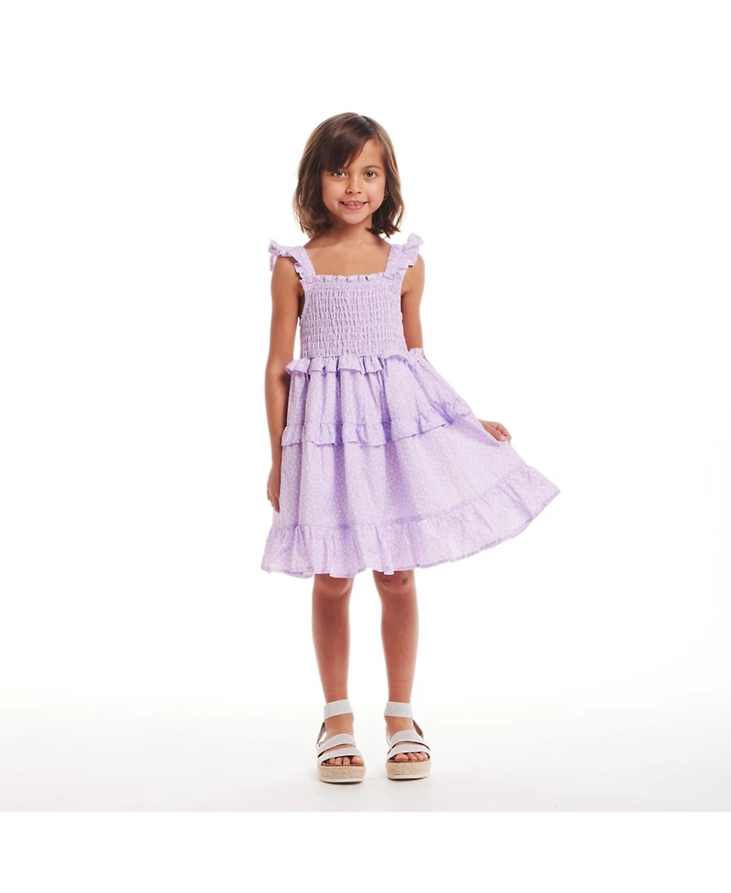 Andy & Evan Little Girls Toddler/Child Ditsy Floral Print Ruffle Tiered Dress
